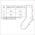 A diagram detailing sizing information for June Business Socks, with measurements in centimetres for small and large sizes.