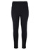 Black ladies' ponte pants with a sleek design. Features an elastic waistband and no visible logos.