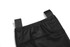 A black ice hockey racing suit featuring adjustable straps and a smooth fabric texture. It includes a logo on the design.