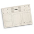 A wooden model money box kit featuring various cut-out pieces in a light wood colour. Includes a logo.