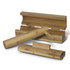 A bamboo sushi maker set featuring a rolling mat, a cylindrical press, and a rectangular holder in natural bamboo tones.