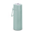 A drink bottle in a light green shade with a lid and a handle, featuring a logo. Capacity: 600ml.