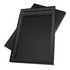A black gift box with a textured interior and a separate lid, designed for packaging items elegantly.