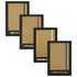 A collection of four JB1022 Colour Bound Journals in black with bamboo pens, featuring red, white, and blue accents.