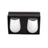 A drink bottle gift set featuring two white insulated cups in a black box with a foam insert.