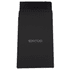 A black A5 journal book featuring a sleek design and a logo on the front cover.