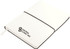 A white Tango A5 notebook with an elastic band, featuring a logo on the cover.