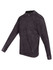 A stone wash long sleeve T-shirt in black, featuring a round neckline and long sleeves. It has a logo on the front.
