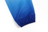 A pair of ice hockey socks in gradient shades of blue with an elasticised cuff. Features a logo.