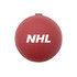 A round red reusable water balloon featuring a white logo. The product is designed for fun and games.
