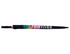 A golf umbrella with a vibrant floral design, featuring a black canopy and a handle. It includes a logo.