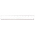 A 30cm clear plastic ruler with metric measurement markings and a branding logo.