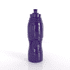 A drink bottle in a sleek purple colour with a textured grip and a flip-top lid. It features a logo.