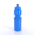 A drink bottle in blue, featuring a screw-top lid and a textured grip, with a logo on its side.