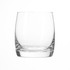 A set of six clear glass tumblers with a double old fashioned design, elegantly displayed in a gift box.