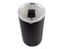 A drink bottle featuring a sleek black ceramic-lined design with a clear flip-top lid and insulated body.