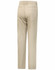 A pair of beige flexi chino pants, featuring a back view with two pockets and a logo on the waistband.