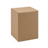 A plain brown cardboard box with a square shape, featuring a flap top and no visible branding.