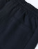 Unisex Airlayered CVC sweatpants in navy blue, featuring an elastic waistband and a back pocket.