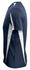 A navy blue men's t-shirt featuring white side stripes and a logo. The shirt has a crew neck and short sleeves.