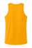 A yellow men's singlet with a smooth texture and a plain back design. It features a branding logo.