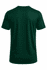 A dark green T-shirt with a classic crew neck and short sleeves, featuring a branded logo.