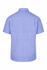 Short-sleeve button-up shirt in blue and white checkered pattern with a standard collar and no visible logos.