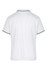 A white men's polo shirt featuring contrasting trim, designed with a classic collar and short sleeves.