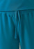 Unisex Pulse Straight Leg Scrub Pant in teal, featuring an elastic waistband with a drawstring for adjustment.