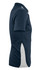 A navy polo shirt with white side panels and a collar. It features a logo on the chest area.
