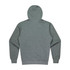 A grey men's hoodie with a hood and long sleeves, featuring a plain back design.