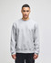 A grey Champion Reverse Weave® adult crew sweatshirt with long sleeves and a relaxed fit, featuring a logo.