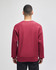 A red Champion Reverse Weave® adult crew sweatshirt, featuring a back view, with long sleeves and a relaxed fit.