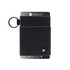 A black Thread Elastic Wallet features a textured design and includes a keyring attachment. It has a branding logo.
