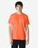 An orange Gildan Heavy Cotton adult T-shirt displayed on a male model against a plain background.