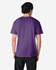 A purple Gildan Heavy Cotton Adult T-Shirt viewed from the back, featuring a simple design and no visible text.