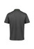 A grey men's short sleeve polo shirt with green detailing and a logo. Features a classic collar and a relaxed fit.