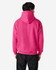 A pink hooded sweatshirt with a back view, featuring a hood and a plain design. No visible logos included.