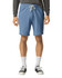 Lightweight sweatshorts in light blue, featuring an elastic waistband with a drawstring and a logo.