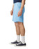 Light blue lightweight sweatshorts with an elastic waistband and side pockets, displayed on a model.