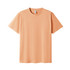 A peach-coloured unisex modern fit T-shirt with short sleeves and a round neckline, featuring a logo.