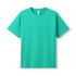 A turquoise modern fit t-shirt with a classic crew neckline and short sleeves. It features a branding label.