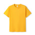 A yellow modern fit T-shirt with short sleeves, featuring a brand logo.