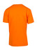 An orange unisex modern fit T-shirt displayed from the back, featuring short sleeves.