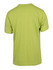A unisex modern fit tee in a vibrant green colour, featuring a plain back without any graphics or logos.