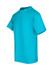 A turquoise unisex regular T-shirt with short sleeves and a crew neck. It features a logo on the front.