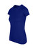 A fitted women's t-shirt in a deep blue colour, featuring a classic round neck and short sleeves.