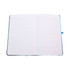 An open Venture Supreme A5 Notebook featuring blank lined pages, designed for office and business use.