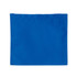 A reusable grocery bag made from recycled PET, featuring a vibrant blue color and a simple design.