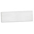 A full-colour sports towel in a rectangular shape, primarily white with an edge trim, featuring a logo.